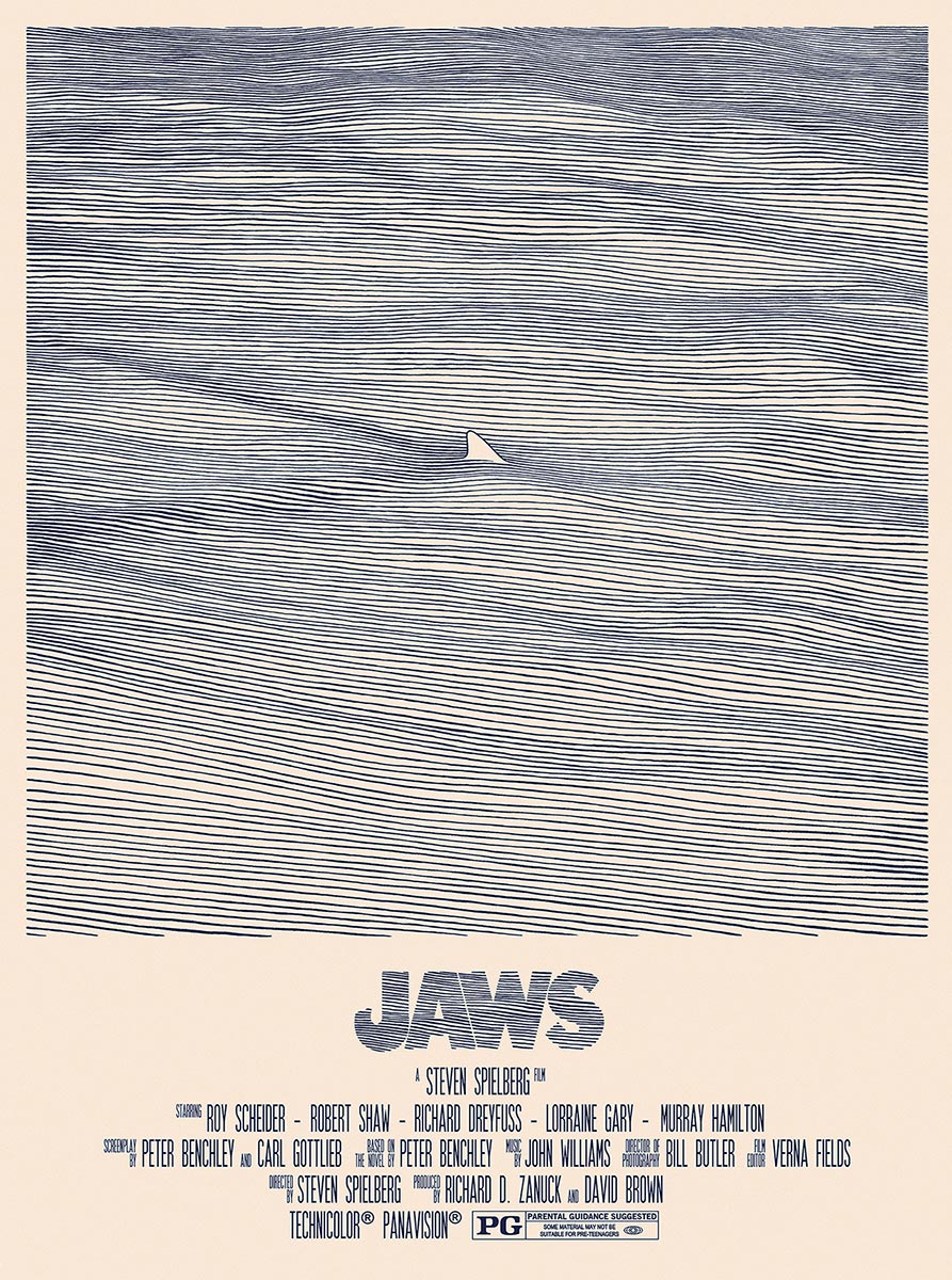 © Bartosz Kosowski | „Jaws” | Plakat do filmu Stevena Spielberga | Polska | 2015