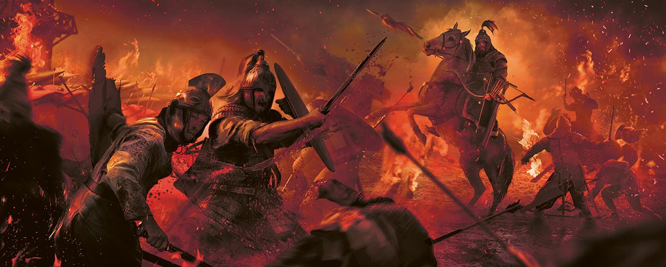 © Mariusz Kozik | Blood & Burning | „Total War: Attila” - ilustracja marketingowa. | 2015
