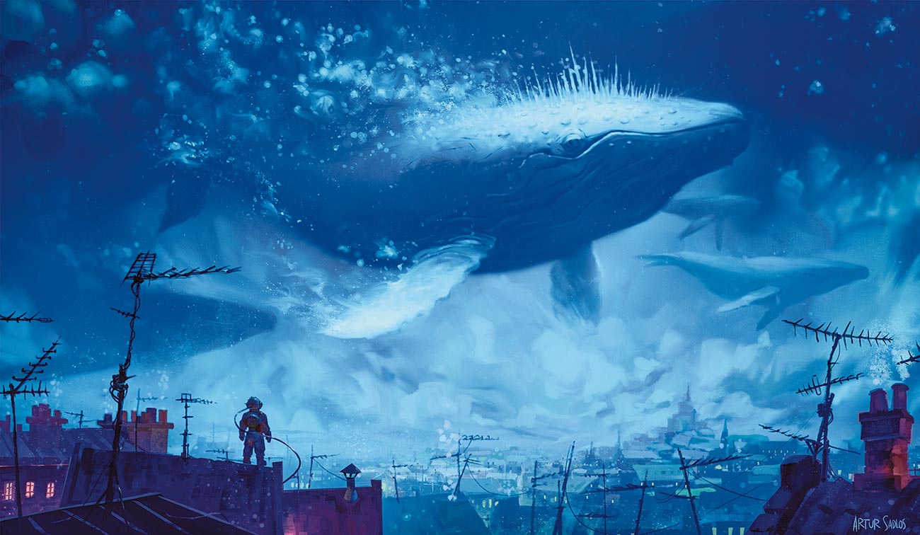© Artur Sadłos / Conceptverse | Whale Rider | Ilustracja powstała pod wpływem albumu Lisy Gerrard pod tytułem „Whale Rider”. | 2013 